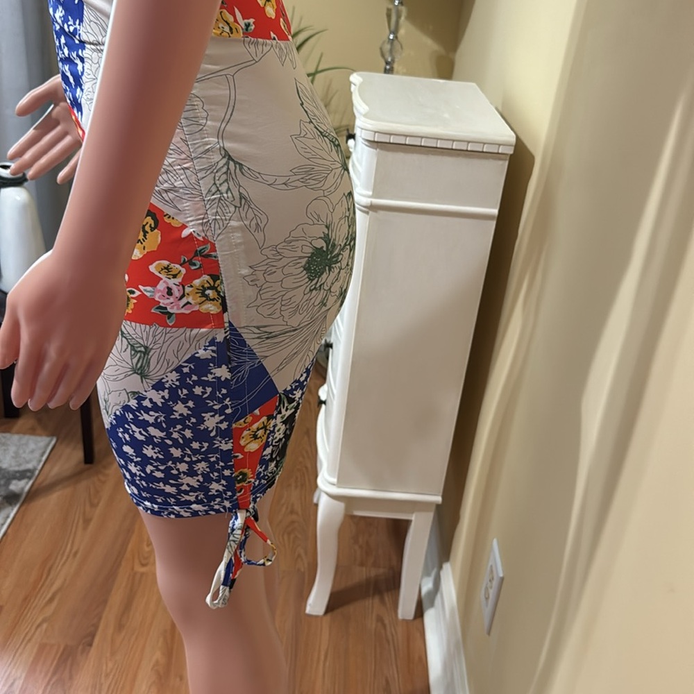 Multicolor Halter Neck Cutout Backless Bodycon Dr… - image 6